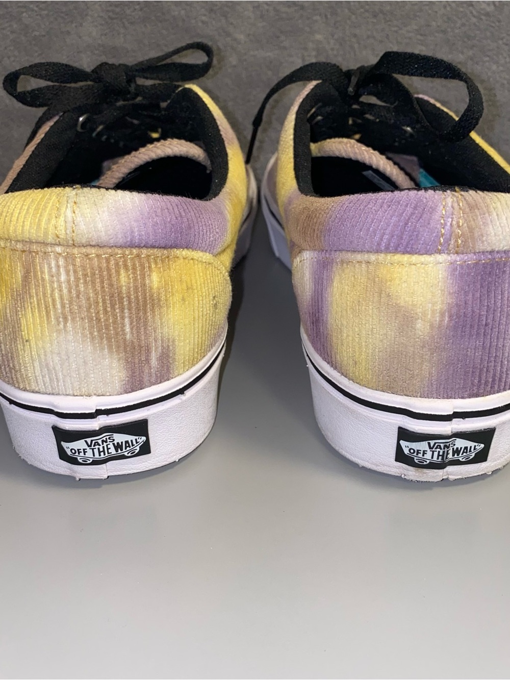 Vans Size 12 ComfyCush Era Blotched Multi/Purple Velvet Shoes - Picture 7 of 14